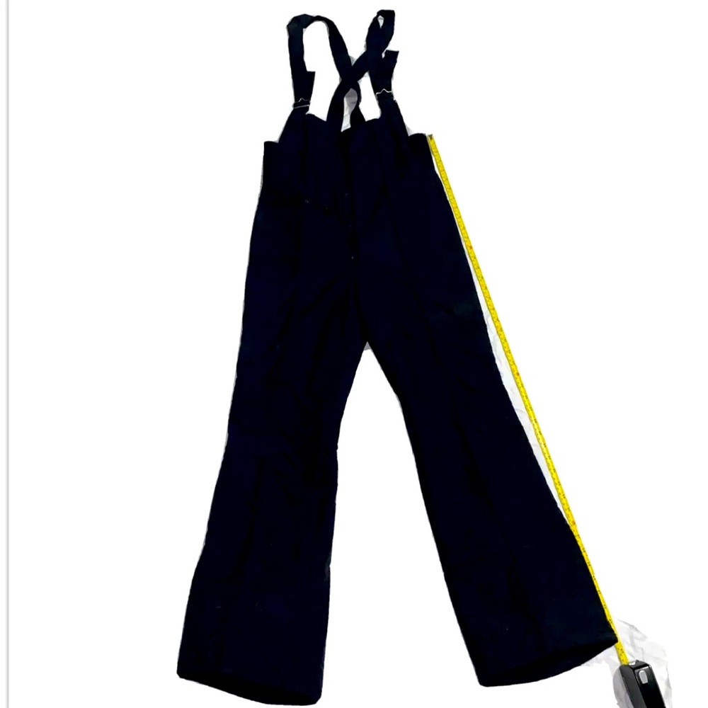 Innsbruck Vintage Nylon Black Bib Overall Ski Snowboard Snow Pants